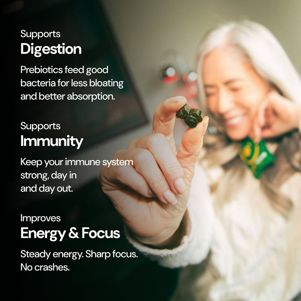 Gruns Adults Super Greens Multivitamin Gummies