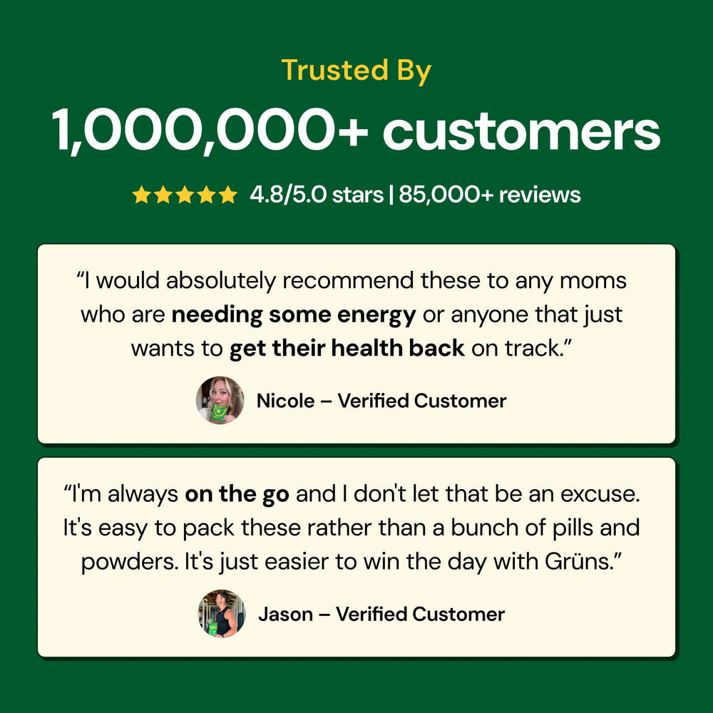 Gruns Adults Super Greens Multivitamin Gummies