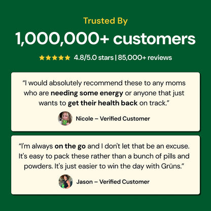 Gruns Adults Super Greens Multivitamin Gummies